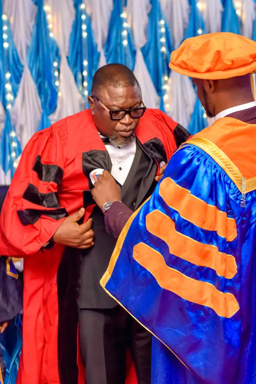 ISTAG faculty member participating in an official ceremony